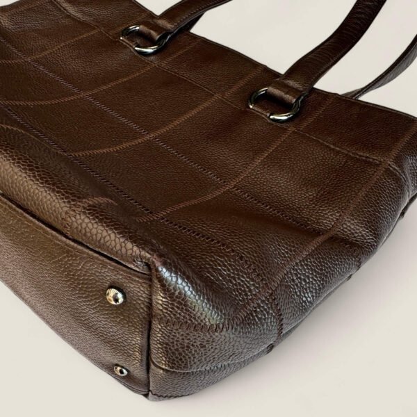 Chanel purse preloved 2004-2005 brown caviar leather totebag