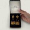 Chanel vintage clip on oorbellen handtasjes originele doos