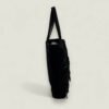 Chanel zijaanzicht suede fringe tas