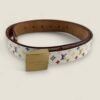 Louis Vuitton multicolor riem wit