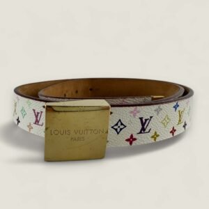 Louis Vuitton x Takashi Murakami multicolor riem