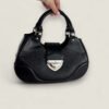 Louis Vuitton zwarte leren schoudertas