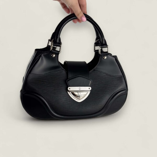 Louis Vuitton zwarte leren schoudertas