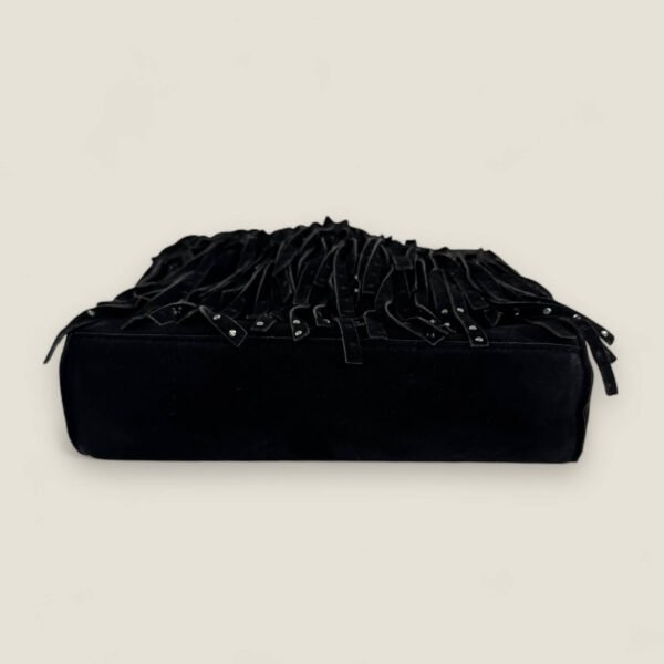 Originele Chanel tas zwart suede mini