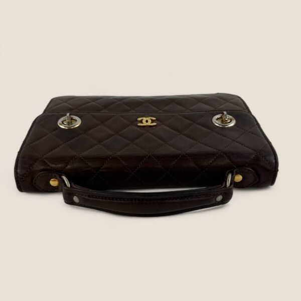 Pre-owned Chanel double turnlock briefcase with strap vintage