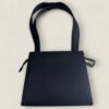 Pre-owned Chanel vintage handtas camellia zwart satijn