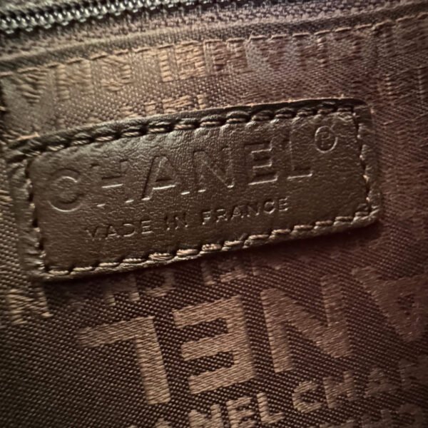 Tweedehands Chanel tas caviar leer chocolate bar tote bruin