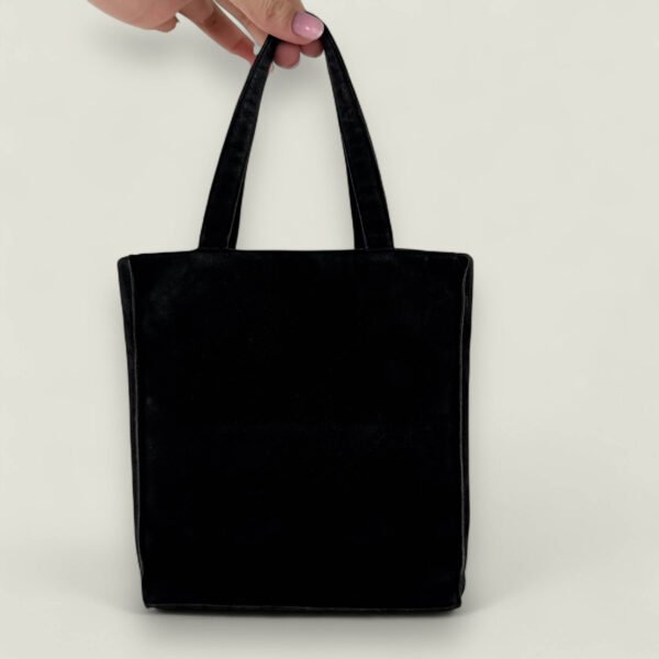 Tweedehands Chanel vintage suède fringe rhinestone mini tote