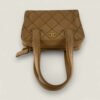 Tweedehands Chanel wild stitch handtas beige