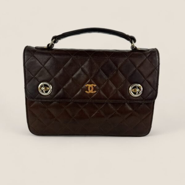 Chanel dubbel draaislot schoudertas