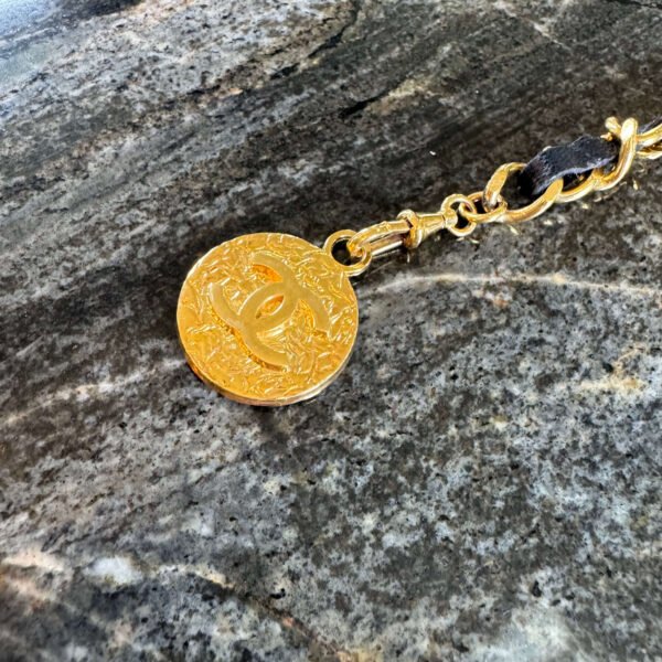 Authentieke Chanel vintage ketting riem 98 cm 1982 matelasse