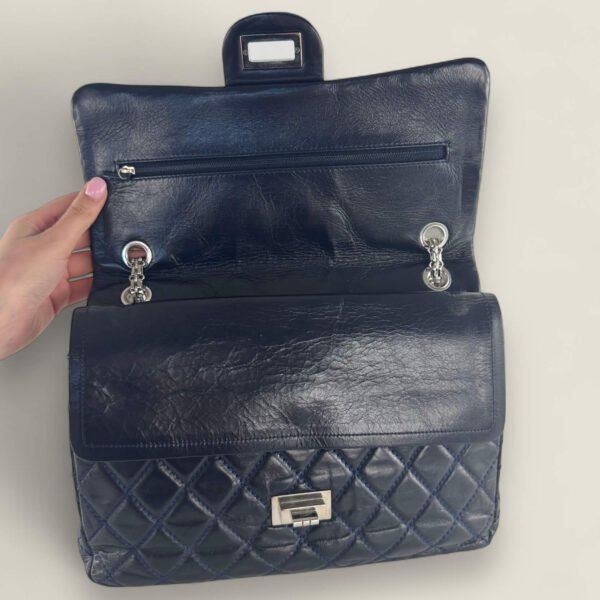 Chanel blue aged calfskin Reissue 227