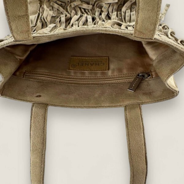 Chanel vintage tas binnenkant