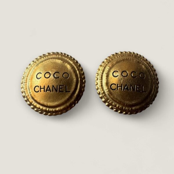 Vintage Coco Chanel oorbellen 1994 24k verguld