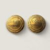 Vintage clip on oorbellen 90s Coco Chanel rond