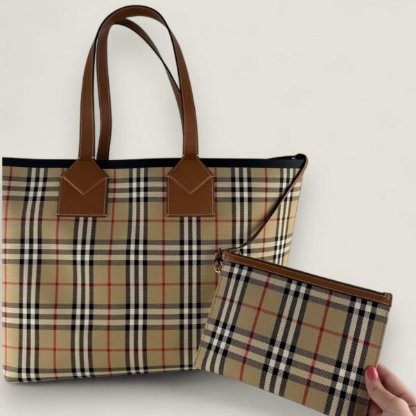 Authentieke Burberry handtas ruit print