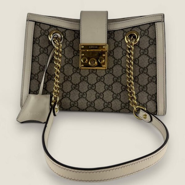 Gucci GG supreme padlock tote