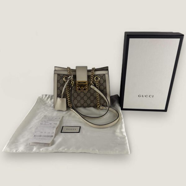 Tweedehands Gucci padlock tote small full set