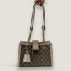 pre-owned Gucci padlock small white