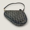 Authentieke Christian Dior navy saddle pouch
