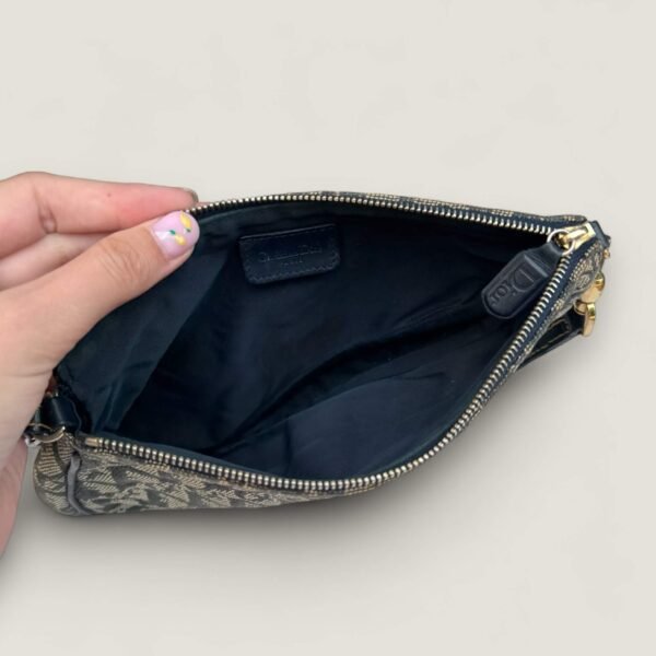 Binnenkant authentieke Dior saddle bag pouch