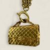 Chanel classic flap bag necklace vintage