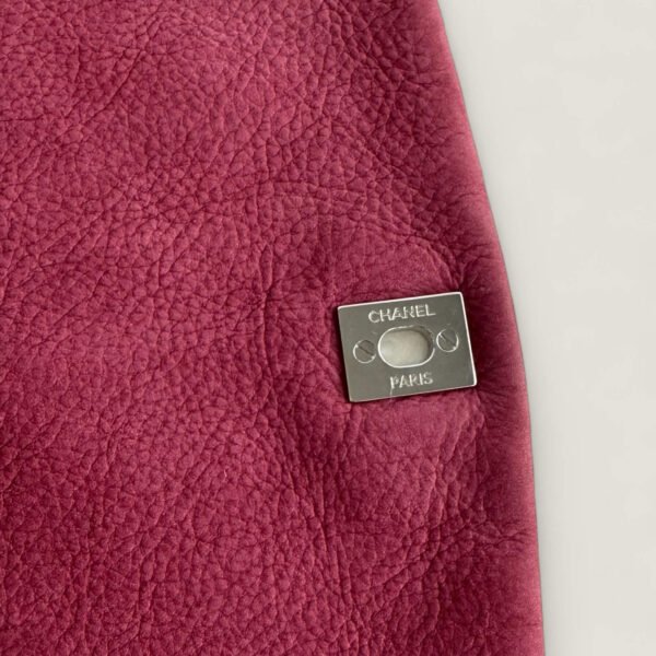 Chanel flap bag roze met zilverkleurige hardware Chanel flap bag roze met zilverkleurige hardware