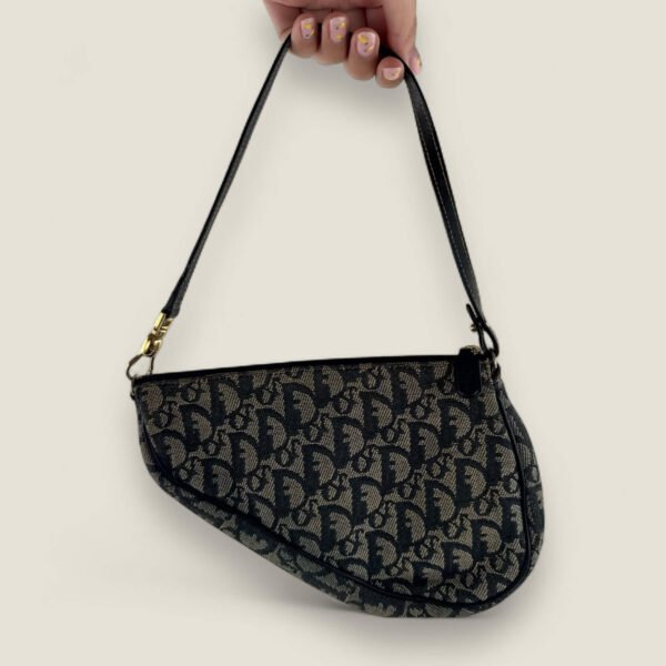 Christian Dior Saddle Bag Pouch Navy