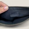 Dior Navy Monogram Saddle Pouch