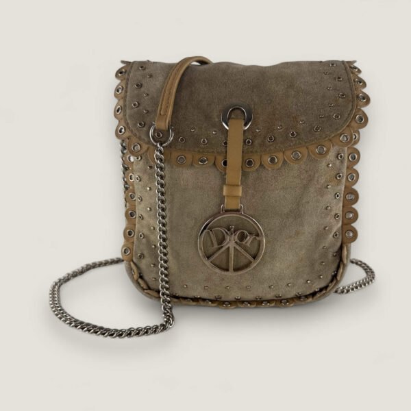Dior suede hippie tas - pre-owned 