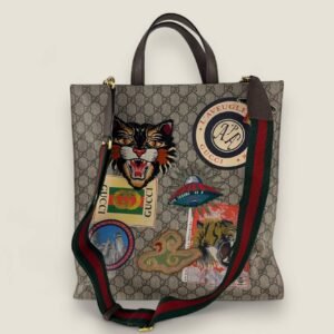 Gucci GG supreme patches tote