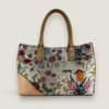 Gucci bloemenprint horsebit tote