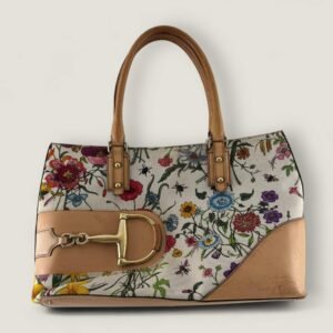 Gucci horsebit flora tote