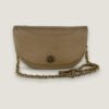 Halfmoon flap beige lamsleer pushlock Chanel