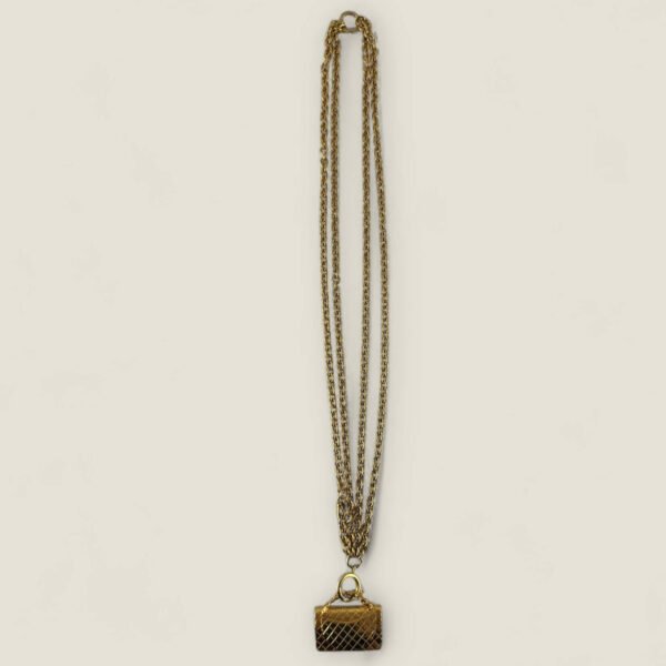 Originele Chanel ketting vintage mini handtasje