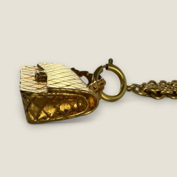 Chanel flapbag necklace vintage 90s 80s