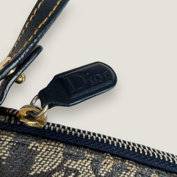 Pre-owned Dior Saddle Bag Navy