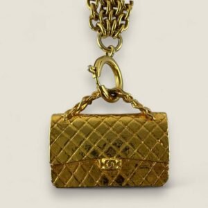 Tweedehands Chanel vintage classic flap ketting