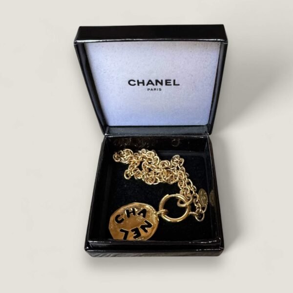 Vintage Chanel necklace cutout pendant