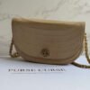 Vintage Chanel schoudertas beige lamsleer