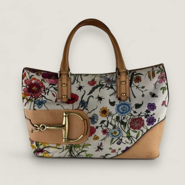 Vintage Gucci horsebit flora bag