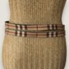 burberry double strap belt closeup