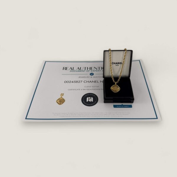 Chanel vintage ketting met authenticiteitscertificaat Real Authentication
