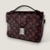 Louis Vuitton pochette metis black and red