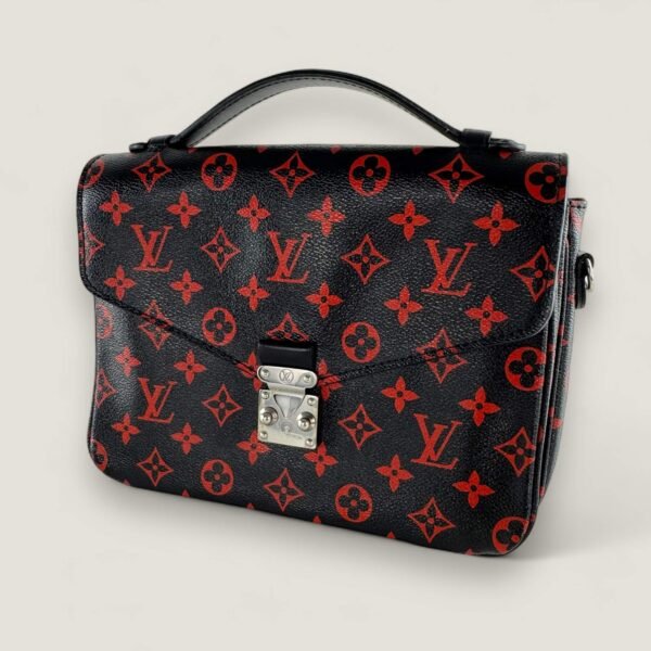 Louis Vuitton pochette metis black and red