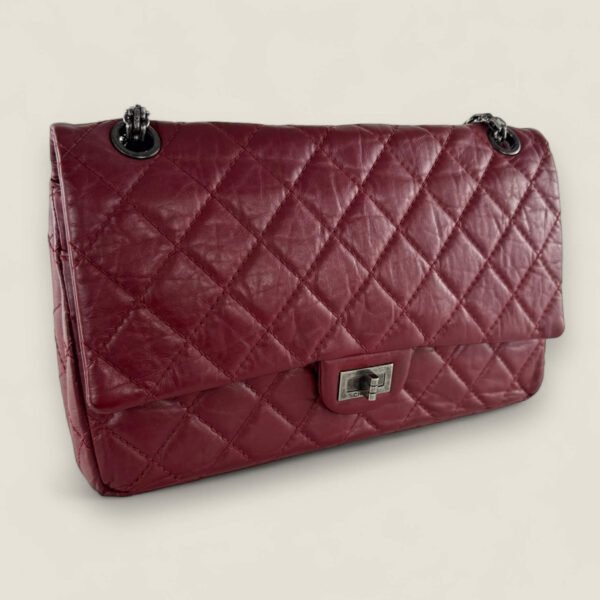 Rode Chanel schoudertas leer