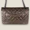 Chanel 2.55 metallic bronze leren schoudertas Chanel 2.55 metallic bronze leren schoudertas
