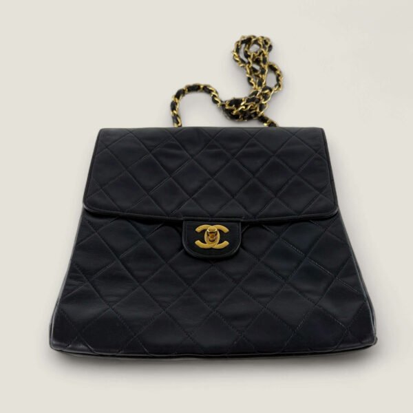 Chanel lamsleer vintage tas schouderriem 107 cm Chanel lamsleer vintage tas schouderriem 107 cm