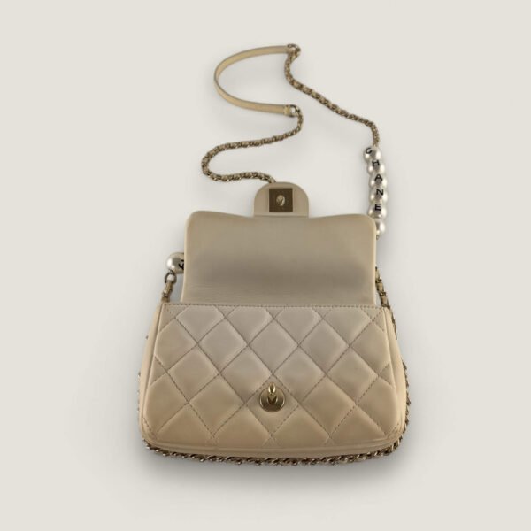 Chanel tas met parels stijlvolle schoudertas Chanel tas met parels stijlvolle schoudertas