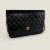 Chanel vintage matelasse single flap 24k goud hardware Chanel vintage matelasse single flap 24k goud hardware